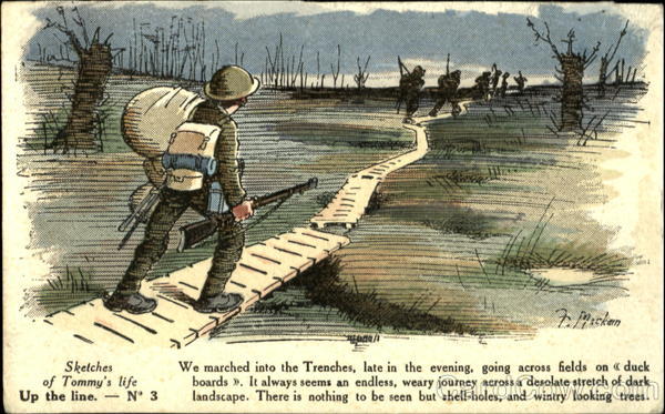 Sketches of Tommy's life Military