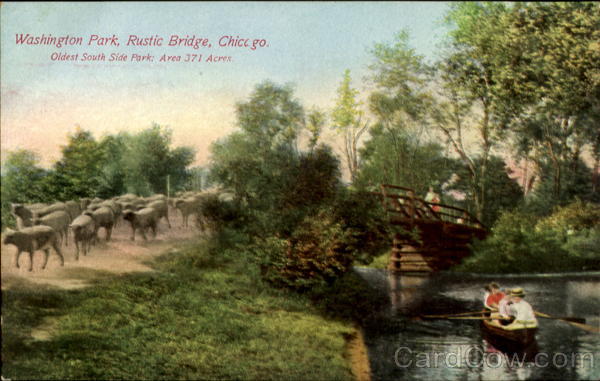 Washington Park, Rustic Bridge Chicago Illinois