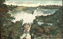 American Fall from Goat Island Postcard