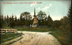 Old Mohawk Church erected 1785, Brantford, Canada Postcard