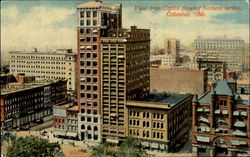 View from Capitol showing business section Postcard