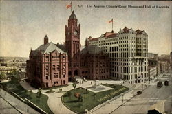 Los Angeles County Court House and Hall of Records Postcard