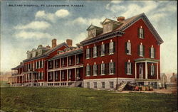 Military Hospital Fort Leavenworth, KS Postcard Postcard