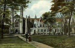 Gore Hall Library, Harvard College Postcard