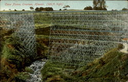 Cane Flume (120 ft. high), Onomeo Postcard