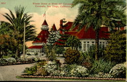 Winter Scene at Hotel Del Coronado San Diego, CA Postcard Postcard