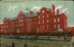 St. Vincent Hospital, Cleveland, Ohio Postcard