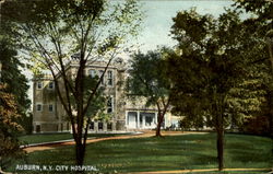City Hospital Auburn, NY Postcard Postcard
