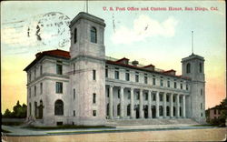 U.S. Post Office and Custom House San Diego, CA Postcard Postcard