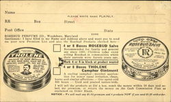 Rosebud Salve/Tholene Camphor Ointment Postcard