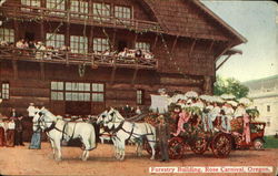 Forestry Building, Rose Carnival Postcard