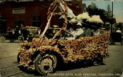 Decorated Auto, Rose Festival, Portland, Ore Postcard