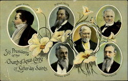 Six Presidents of the Church of Jesus Christ of Latter-day Saints Postcard