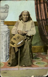 Photograph of Indian Chief Seattle Washington Postcard Postcard