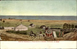 Site of Marshall Field & Co.'s Store, Chicago, in 1839 Postcard