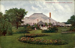 Conservatory, Lincoln Park Postcard