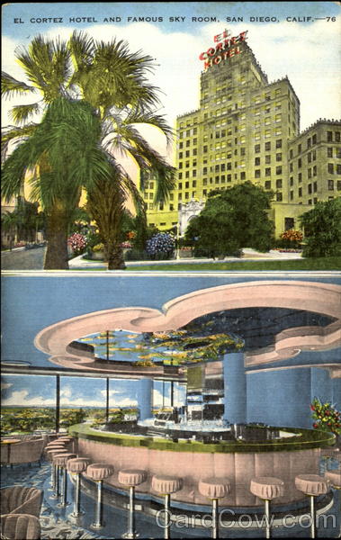 El Cortez Hotel and Famous Sky Room San Diego California