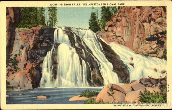 Gibbon Falls, Yellowstone national Park Wyoming