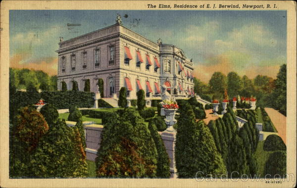 The Elms, Residence of E. J. Berwind, Newport, R. I Rhode Island