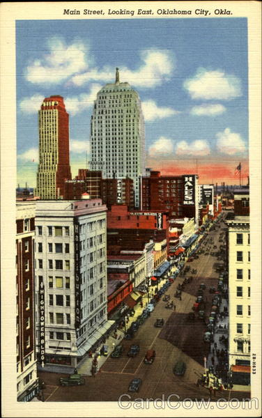 Main Street, Looking East Oklahoma City