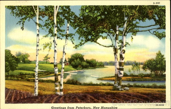 Greetings from Petersboro, New Hampshire Peterborough