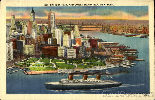 Battery Park and Lower Manhattan New York
