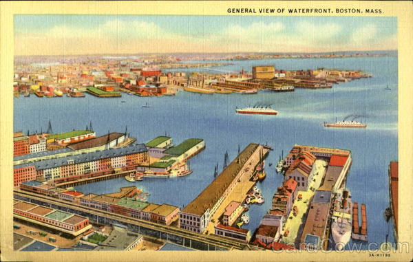 General View of Waterfront Boston Massachusetts