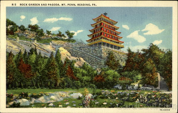 R-5 Rock Garden and Pagoda, Mt. Penn, Reading, PA Pennsylvania
