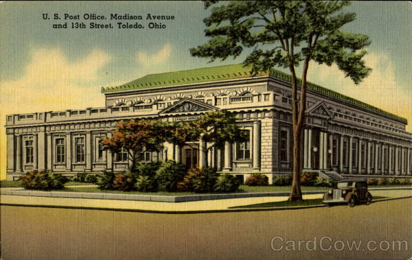 U.S. Post Office, Madison Avenue and 13th Street Toledo Ohio