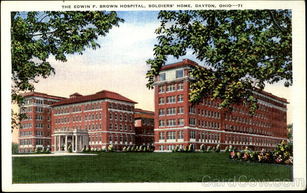 The Edwin F. Brown Hospital, Soldiers' Home Dayton Ohio