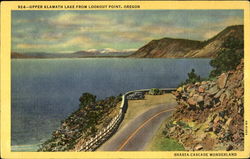 Upper Klamath Lake from Lookout Point Postcard