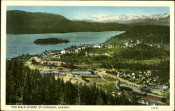The Main Street of Cordova Alaska Postcard Postcard