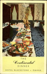 The Continental Dinner Hotel Blackstone Postcard