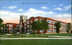High School East, Wichita, Kansas - 28 Postcard