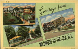 Greetings from Wildwood-By-the-Sea New Jersey Postcard Postcard