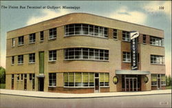 The Union Bus Terminal Gulfport, MS Postcard Postcard