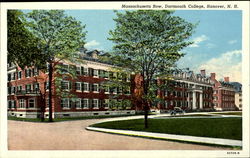 Massachusetts Row, Dartmouth College Postcard