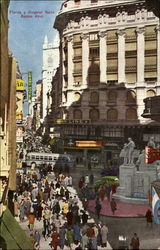 Florida y Diagonal Norte Buenos Aires Postcard
