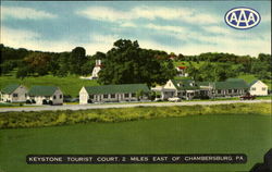 Keystone Tourist Court Postcard