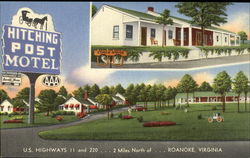 Hitching Post Motel Postcard