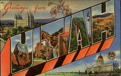 Greetings from Utah Postcard