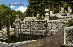 Tombs of "Wild Bill" and "Calamity Jane," Mt. Moriah Cemetery, Deadwood, S. D. - 300 Postcard