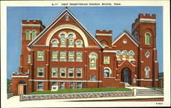 First Presbyterian Church Bristol, TN Postcard Postcard