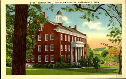 Science Hall, Tusculum College Greeneville, TN Postcard Postcard