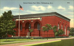 United States Post Office Phillipsburg, NJ Postcard Postcard