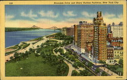 Riverside Drive and Henry Hudson Parkway Postcard