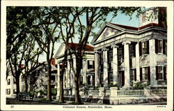 Colonial Homes Postcard