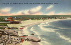 Generak View White Horse Beach from Manomet Point Plymouth, MA Postcard Postcard