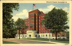 Memorial Hospital, Springfield, Ill Postcard