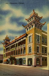 Chinatown, Chicago Illinois Postcard Postcard